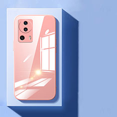 Silikon Schutzhülle Rahmen Tasche Hülle Durchsichtig Transparent Spiegel für Xiaomi Mi 12 Lite NE 5G Rosegold