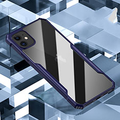 Silikon Schutzhülle Rahmen Tasche Hülle Durchsichtig Transparent Spiegel H01 für Apple iPhone 11 Blau