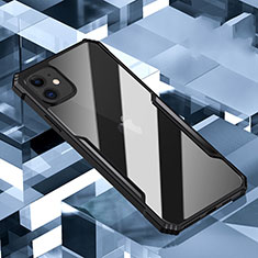 Silikon Schutzhülle Rahmen Tasche Hülle Durchsichtig Transparent Spiegel H01 für Apple iPhone 11 Schwarz