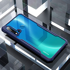 Silikon Schutzhülle Rahmen Tasche Hülle Durchsichtig Transparent Spiegel H01 für Huawei P20 Lite (2019) Blau