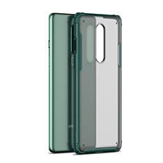 Silikon Schutzhülle Rahmen Tasche Hülle Durchsichtig Transparent Spiegel H01 für OnePlus 8 Grün