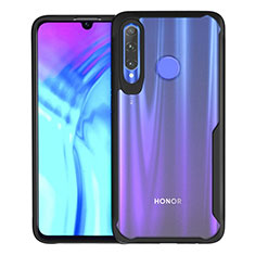 Silikon Schutzhülle Rahmen Tasche Hülle Durchsichtig Transparent Spiegel H02 für Huawei Honor 20 Lite Schwarz