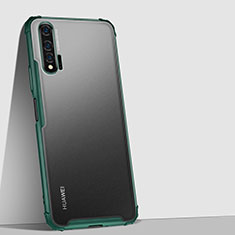 Silikon Schutzhülle Rahmen Tasche Hülle Durchsichtig Transparent Spiegel H02 für Huawei Nova 6 Grün