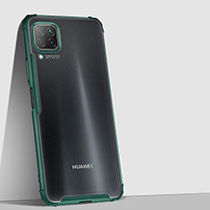 Silikon Schutzhülle Rahmen Tasche Hülle Durchsichtig Transparent Spiegel H02 für Huawei Nova 6 SE Grün