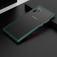 Silikon Schutzhülle Rahmen Tasche Hülle Durchsichtig Transparent Spiegel H02 für Samsung Galaxy Note 10 Plus 5G Grün