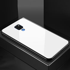 Silikon Schutzhülle Rahmen Tasche Hülle Durchsichtig Transparent Spiegel M01 für Huawei Mate 20 Weiß