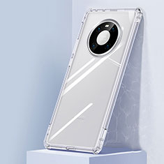Silikon Schutzhülle Rahmen Tasche Hülle Durchsichtig Transparent Spiegel M01 für Huawei Mate 40 Pro Klar