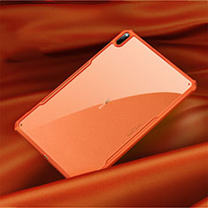 Silikon Schutzhülle Rahmen Tasche Hülle Durchsichtig Transparent Spiegel M01 für Huawei MatePad Pro 5G 10.8 Orange