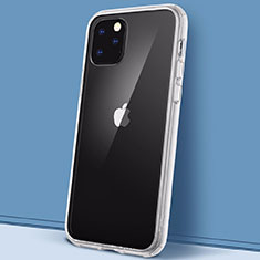 Silikon Schutzhülle Rahmen Tasche Hülle Durchsichtig Transparent Spiegel M02 für Apple iPhone 11 Pro Max Weiß