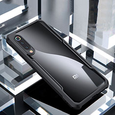 Silikon Schutzhülle Rahmen Tasche Hülle Durchsichtig Transparent Spiegel M02 für Xiaomi Mi 9 Pro 5G Schwarz