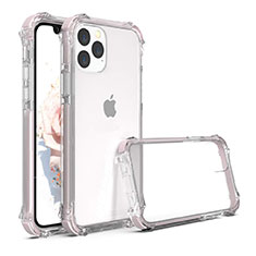 Silikon Schutzhülle Rahmen Tasche Hülle Durchsichtig Transparent Spiegel M04 für Apple iPhone 11 Pro Rosegold