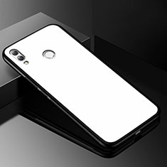 Silikon Schutzhülle Rahmen Tasche Hülle Durchsichtig Transparent Spiegel M04 für Huawei Honor 8X Weiß