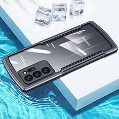 Silikon Schutzhülle Rahmen Tasche Hülle Durchsichtig Transparent Spiegel M04 für Samsung Galaxy Note 20 Ultra 5G Grau