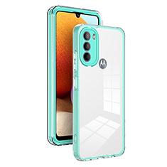 Silikon Schutzhülle Rahmen Tasche Hülle Durchsichtig Transparent Spiegel MQ1 für Motorola Moto G31 Grün