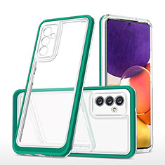 Silikon Schutzhülle Rahmen Tasche Hülle Durchsichtig Transparent Spiegel MQ1 für Samsung Galaxy Quantum2 5G Grün