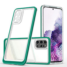 Silikon Schutzhülle Rahmen Tasche Hülle Durchsichtig Transparent Spiegel MQ1 für Samsung Galaxy S20 Plus 5G Grün