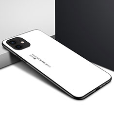 Silikon Schutzhülle Rahmen Tasche Hülle Durchsichtig Transparent Spiegel N01 für Apple iPhone 12 Mini Weiß