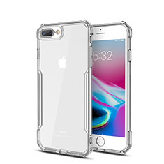 Silikon Schutzhülle Rahmen Tasche Hülle Durchsichtig Transparent Spiegel P01 für Apple iPhone 7 Plus Klar
