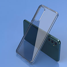 Silikon Schutzhülle Rahmen Tasche Hülle Durchsichtig Transparent Spiegel WL2 für Samsung Galaxy F23 5G Grau