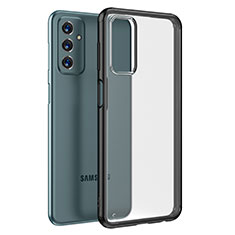 Silikon Schutzhülle Rahmen Tasche Hülle Durchsichtig Transparent WL1 für Samsung Galaxy F23 5G Schwarz