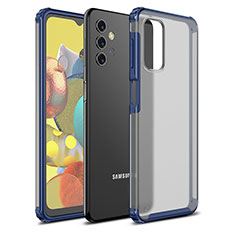 Silikon Schutzhülle Rahmen Tasche Hülle Durchsichtig Transparent WL1 für Samsung Galaxy M32 5G Blau