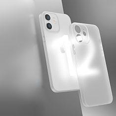 Silikon Schutzhülle Rahmen Tasche Hülle Durchsichtig Transparent WT1 für Apple iPhone 12 Mini Weiß