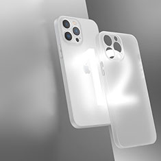 Silikon Schutzhülle Rahmen Tasche Hülle Durchsichtig Transparent WT1 für Apple iPhone 12 Pro Max Weiß
