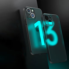 Silikon Schutzhülle Rahmen Tasche Hülle Durchsichtig Transparent WT1 für Apple iPhone 13 Schwarz