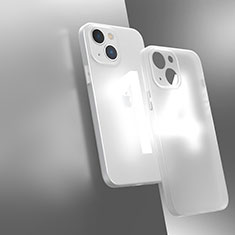 Silikon Schutzhülle Rahmen Tasche Hülle Durchsichtig Transparent WT1 für Apple iPhone 14 Weiß