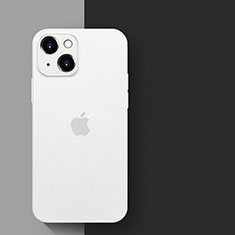 Silikon Schutzhülle Rahmen Tasche Hülle Durchsichtig Transparent WT1 für Apple iPhone 15 Plus Weiß