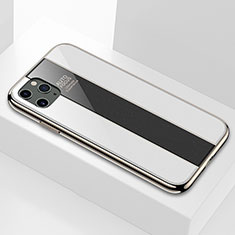Silikon Schutzhülle Rahmen Tasche Hülle Spiegel F01 für Apple iPhone 11 Pro Max Weiß