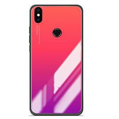 Silikon Schutzhülle Rahmen Tasche Hülle Spiegel Farbverlauf für Xiaomi Mi 6X Pink