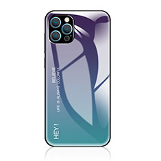 Silikon Schutzhülle Rahmen Tasche Hülle Spiegel Farbverlauf Regenbogen für Apple iPhone 13 Pro Violett