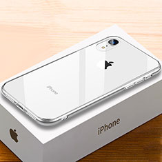 Silikon Schutzhülle Rahmen Tasche Hülle Spiegel Farbverlauf Regenbogen für Apple iPhone XR Klar
