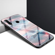 Silikon Schutzhülle Rahmen Tasche Hülle Spiegel Farbverlauf Regenbogen für Huawei Enjoy 10 Plus Braun