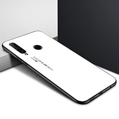 Silikon Schutzhülle Rahmen Tasche Hülle Spiegel Farbverlauf Regenbogen für Huawei Enjoy 10 Plus Weiß