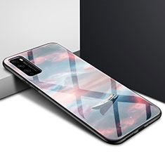 Silikon Schutzhülle Rahmen Tasche Hülle Spiegel Farbverlauf Regenbogen für Huawei Enjoy 20 Pro 5G Braun