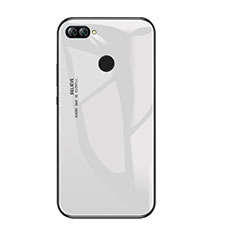 Silikon Schutzhülle Rahmen Tasche Hülle Spiegel Farbverlauf Regenbogen für Huawei Enjoy 7S Weiß