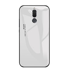 Silikon Schutzhülle Rahmen Tasche Hülle Spiegel Farbverlauf Regenbogen für Huawei G10 Weiß