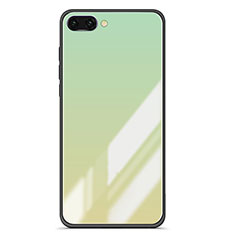 Silikon Schutzhülle Rahmen Tasche Hülle Spiegel Farbverlauf Regenbogen für Huawei Honor 10 Grün