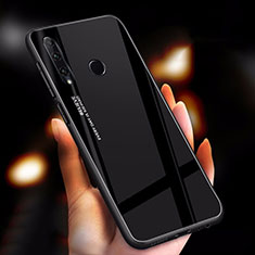 Silikon Schutzhülle Rahmen Tasche Hülle Spiegel Farbverlauf Regenbogen für Huawei Honor 20 Lite Schwarz