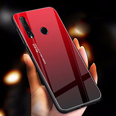 Silikon Schutzhülle Rahmen Tasche Hülle Spiegel Farbverlauf Regenbogen für Huawei Honor 20E Rot