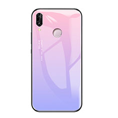 Silikon Schutzhülle Rahmen Tasche Hülle Spiegel Farbverlauf Regenbogen für Huawei Honor Play Violett