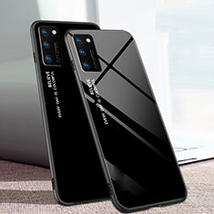 Silikon Schutzhülle Rahmen Tasche Hülle Spiegel Farbverlauf Regenbogen für Huawei Honor V30 5G Schwarz