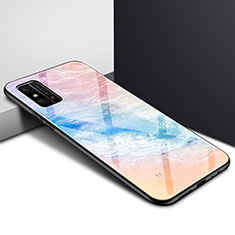 Silikon Schutzhülle Rahmen Tasche Hülle Spiegel Farbverlauf Regenbogen für Huawei Honor X10 Max 5G Orange