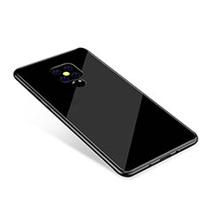 Silikon Schutzhülle Rahmen Tasche Hülle Spiegel Farbverlauf Regenbogen für Huawei Mate 20 Schwarz