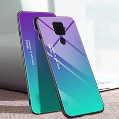 Silikon Schutzhülle Rahmen Tasche Hülle Spiegel Farbverlauf Regenbogen für Huawei Mate 30 Lite Grün