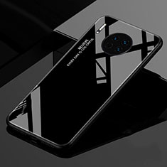 Silikon Schutzhülle Rahmen Tasche Hülle Spiegel Farbverlauf Regenbogen für Huawei Mate 30E Pro 5G Schwarz