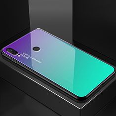 Silikon Schutzhülle Rahmen Tasche Hülle Spiegel Farbverlauf Regenbogen für Huawei Nova 3e Grün