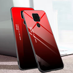 Silikon Schutzhülle Rahmen Tasche Hülle Spiegel Farbverlauf Regenbogen für Huawei Nova 5i Pro Rot